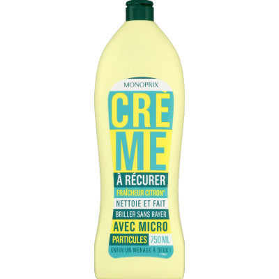 Monoprix Crème À Récurer Fraîcheur Citron Avec Micro Particules 50Ml Monoprix Crème À Récurer Fraîcheur Citron Avec Micro Particules 50Ml