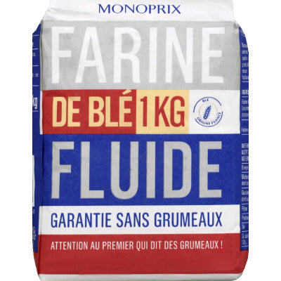 Monoprix Farine De Blé Fluide Type 45 1kg Monoprix Farine De Blé Fluide Type 45 1kg