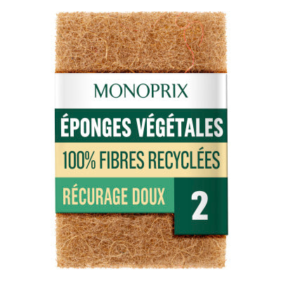 Monoprix Vegetable sponges x2 Monoprix Vegetable sponges x2