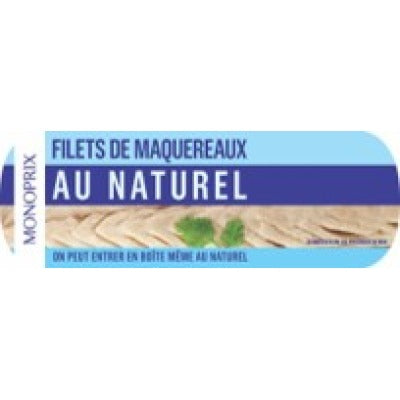 Monoprix Natural Mackerel Fillets 176g