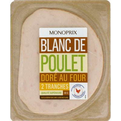 Monoprix Chicken Breast 2 slices 80g