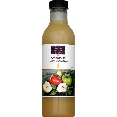 Monoprix Gourmet Apple & Pear Juice and Elderflower 75cl