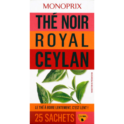 Monoprix Royal Ceylan Tea 25 sachets 50g