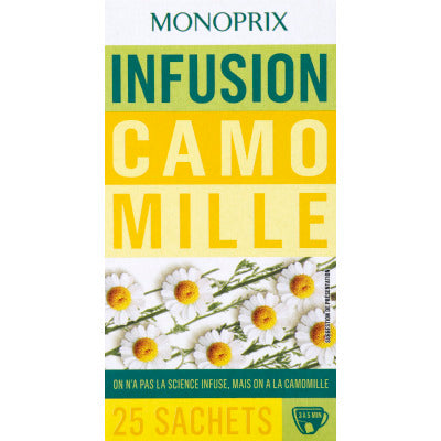 Monoprix Infusion Camomille 25 Sachets 20g Monoprix Infusion Camomille 25 Sachets 20g