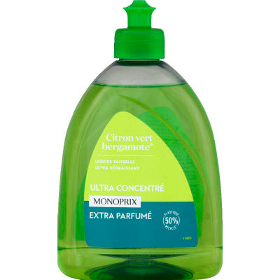 Monoprix Lemon Bergamot Dishwashing Liquid 500ml Monoprix Lemon Bergamot Dishwashing Liquid 500ml