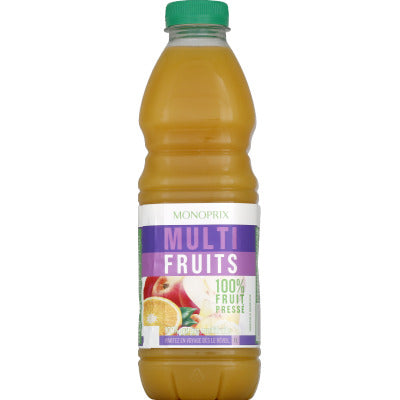 Monoprix Multifruit Juice of 100% pressed fruit juices and purees 1L