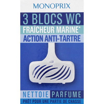 Monoprix marine freshness toilet blocks 3x38 Monoprix marine freshness toilet blocks 3x38