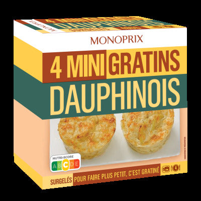 Monoprix 4 Mini dauphinois gratins 480g
