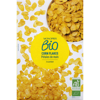 Monoprix Bio Crispy Corn Flakes With Organic Cane Sugar 375G