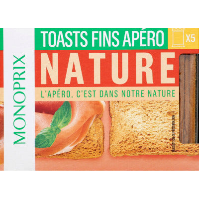 Monoprix mini toasts grillés 100g Monoprix mini toasts grillés 100g