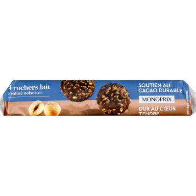 Monoprix Rochers milk praline 140g Monoprix Rochers milk praline 140g