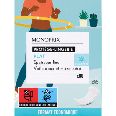 Monoprix Flat Underwear Protector Enriched With Aloe Vera X60