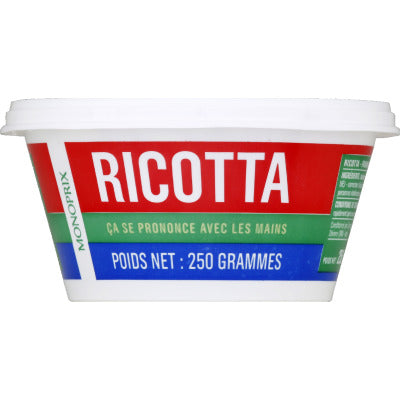 Monoprix Ricotta 250g Monoprix Ricotta 250g
