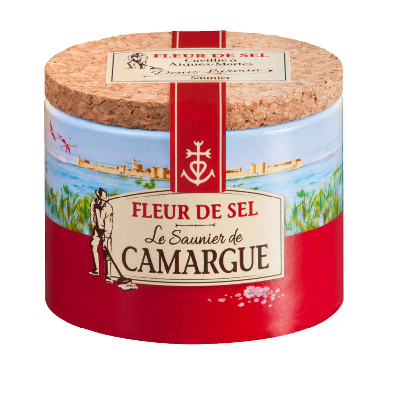 Le Saunier de Camargue Fleur de sel boite ronde 125g Le Saunier de Camargue Fleur de sel boite ronde 125g