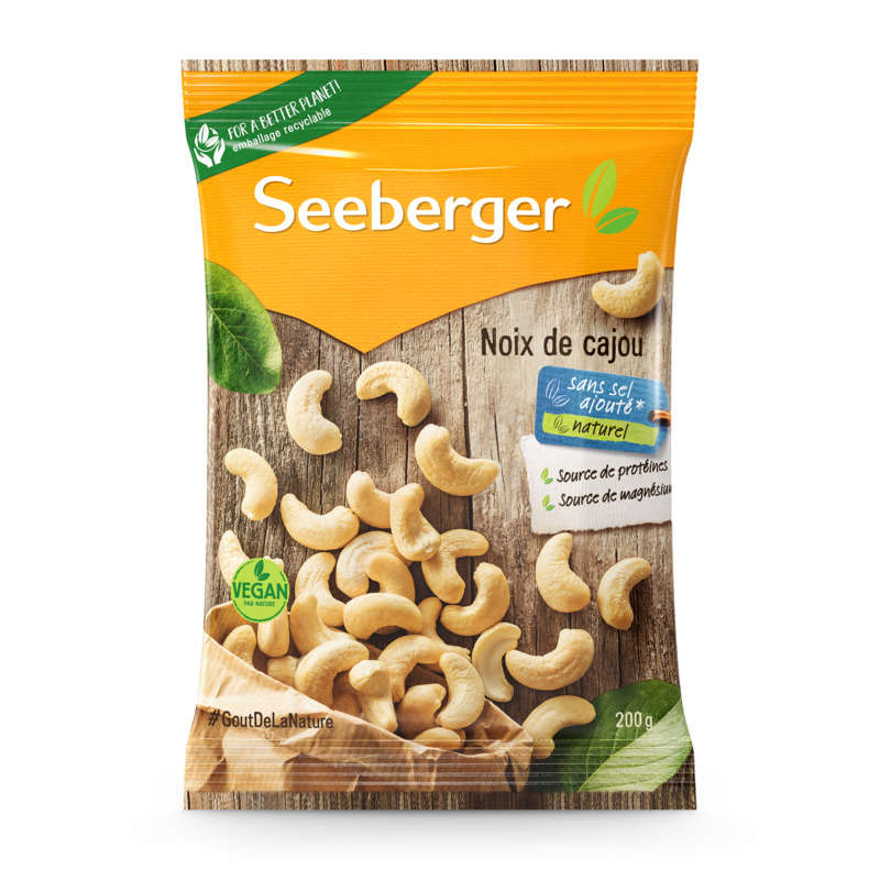 Seeberger Natural Cashew Nuts 200g