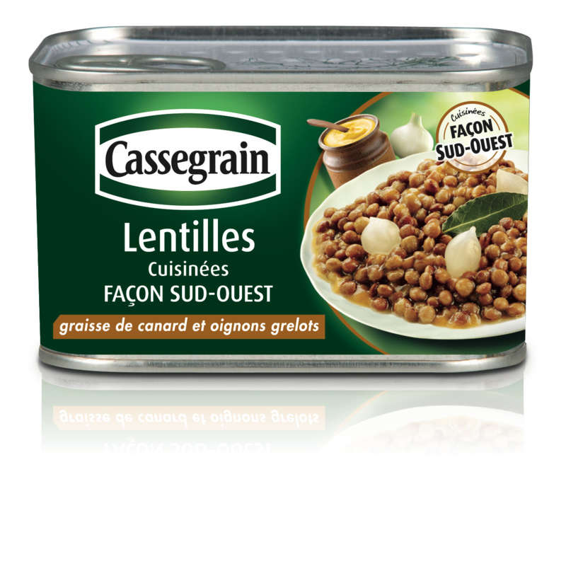 Cassegrain Prepared Lentils Selection Tender and Melting 265G
