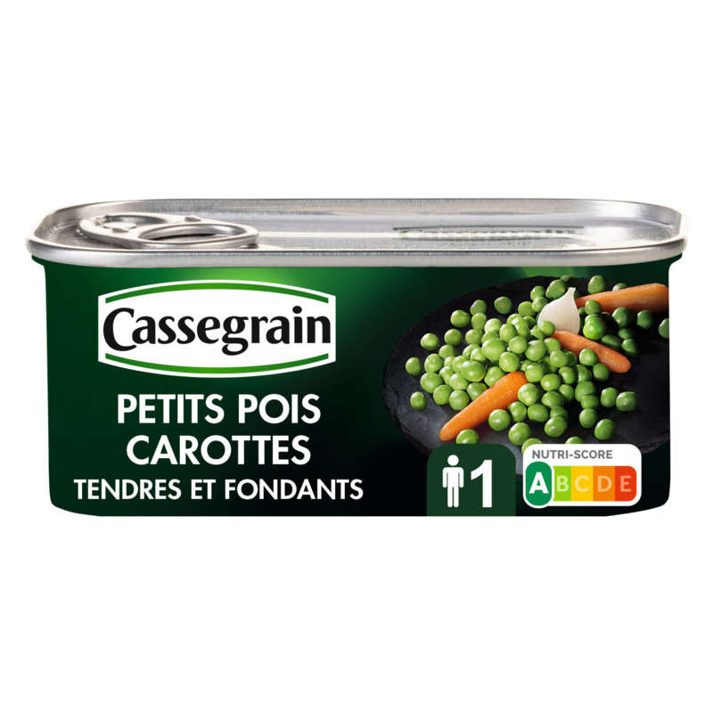 Cassegrain Peas & Carrots Selection Tender and Melting 130g
