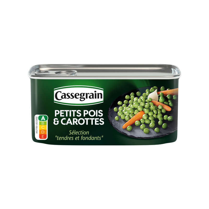 Cassegrain Peas & Carrots Selection Tender and Melting 130g