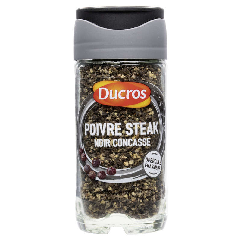 Ducros Poivre Steak, Noir Concassé 38G Ducros Poivre Steak, Noir Concassé 38G