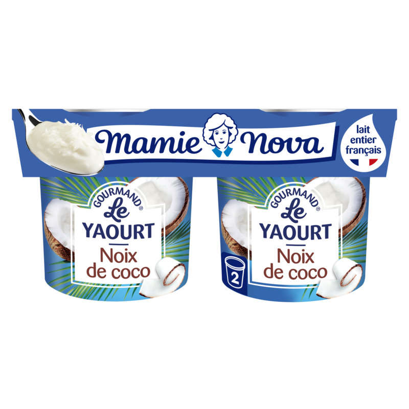 Mamie Nova Yaourt Noix de coco 2x150g Mamie Nova Yaourt Noix de coco 2x150g