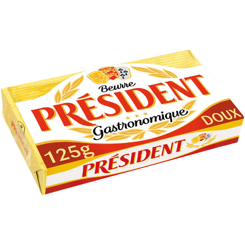 President Soft Gastronomic Butter 125g block
