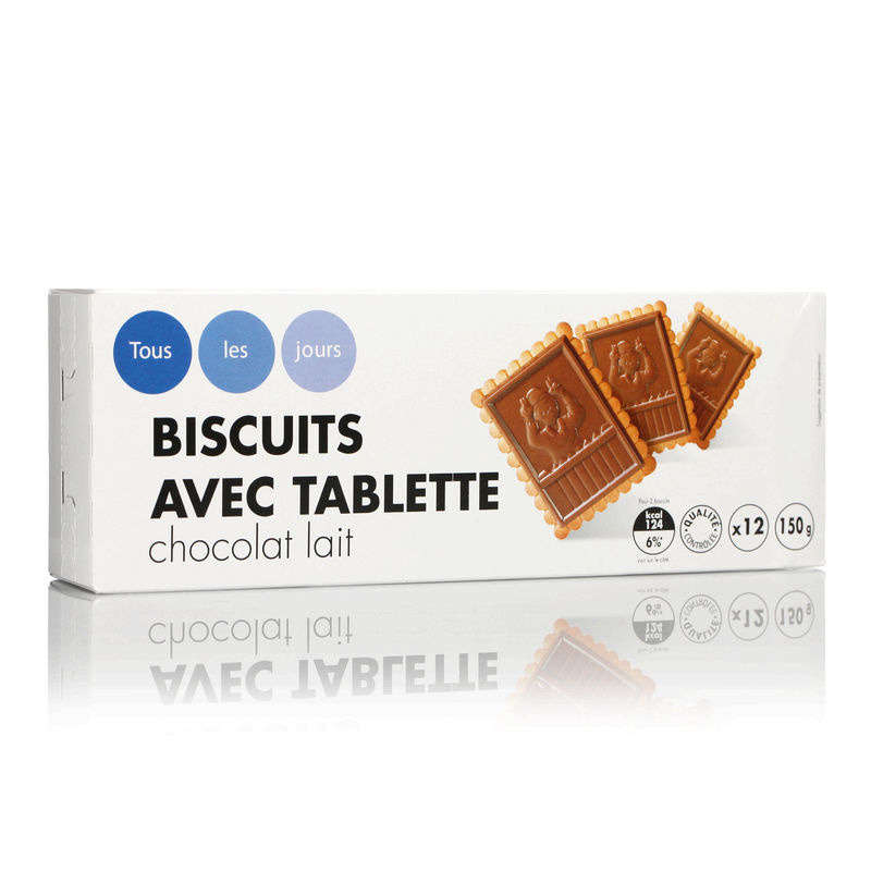 Everyday Biscuits with milk chocolate bar 150g