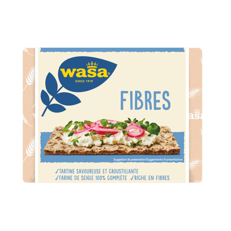 Wasa Biscottes Fibres de Seigle et Son de Blé 230g Wasa Biscottes Fibres de Seigle et Son de Blé 230g