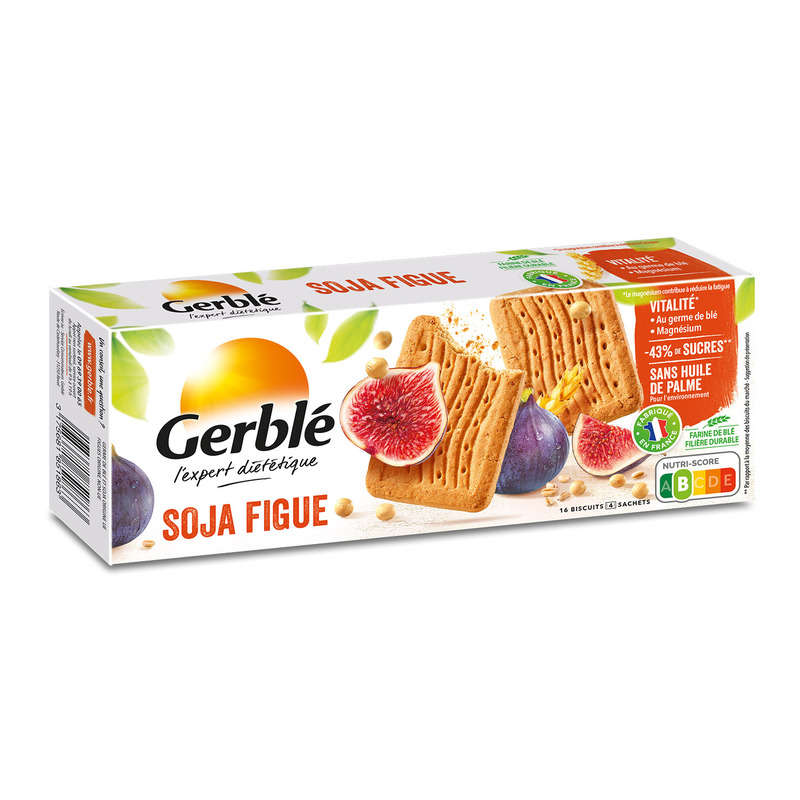 Gerblé Soya biscuits rich in fig and wheat germ 270g