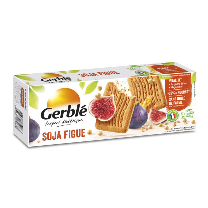 Gerblé Soya biscuits rich in fig and wheat germ 270g