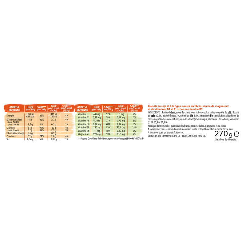 Gerblé Soya biscuits rich in fig and wheat germ 270g