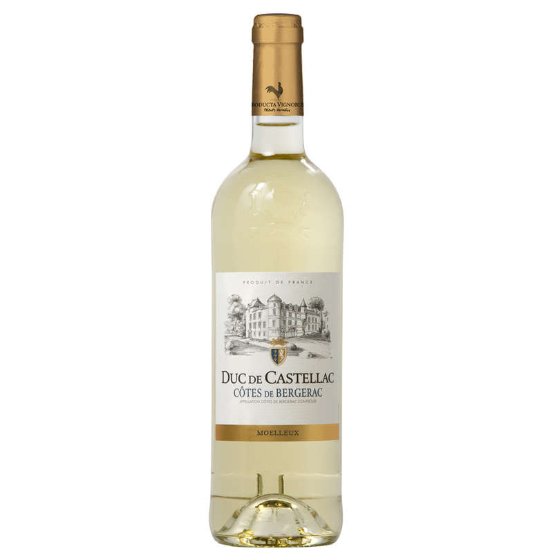 Duc De Castellac Côtes De Bergerac Aop, Blanc Moelleux 75cl Duc De Castellac Côtes De Bergerac Aop, Blanc Moelleux 75cl