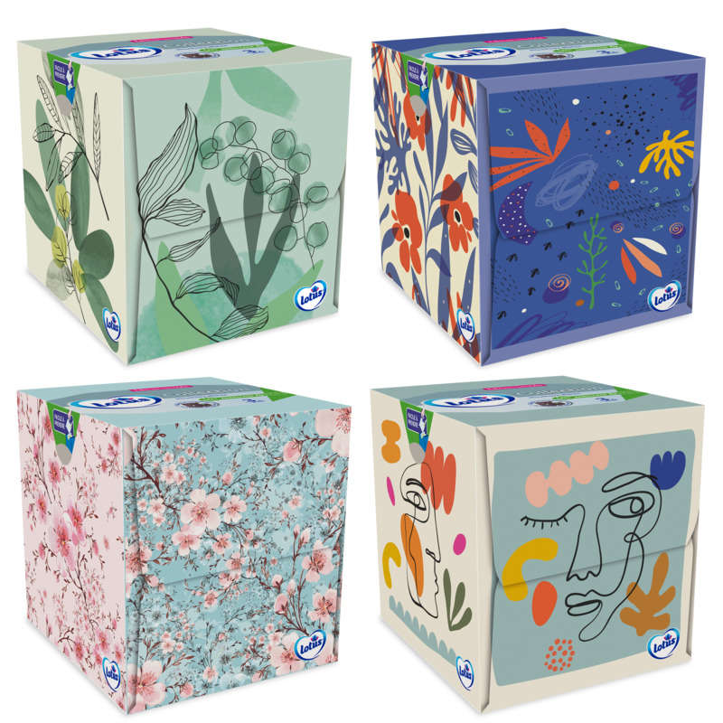 Lotus Tissues Cubic Box X48
