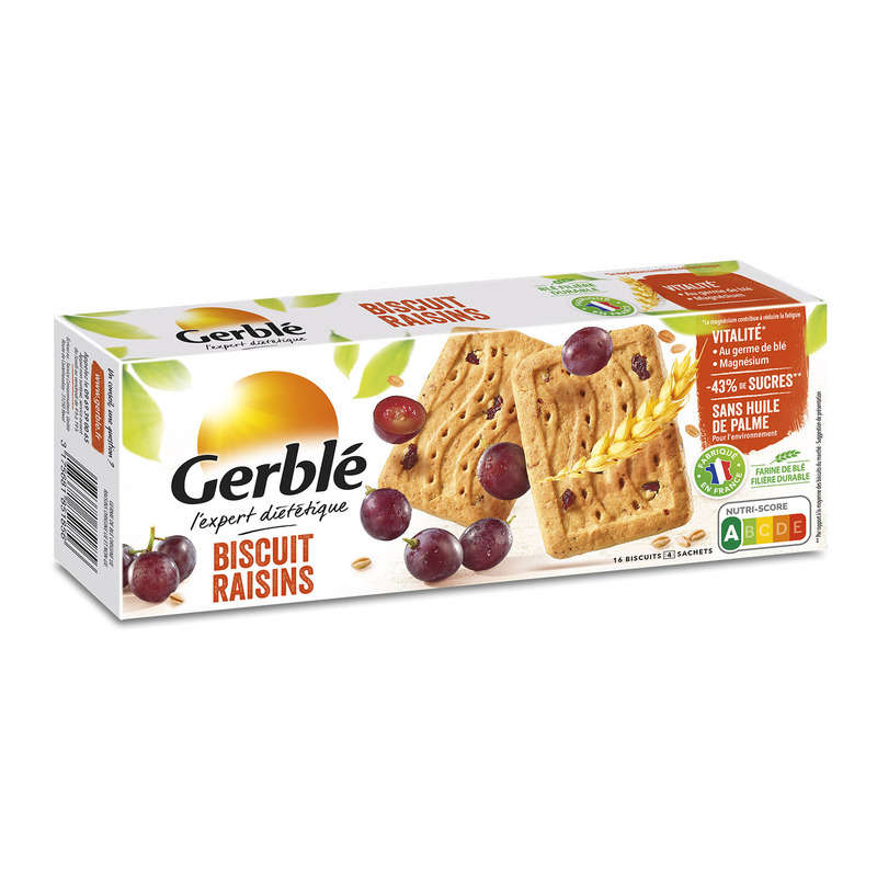Gerblé Raisin Biscuits, rich in wheat germ 270g Gerblé Raisin Biscuits, rich in wheat germ 270g