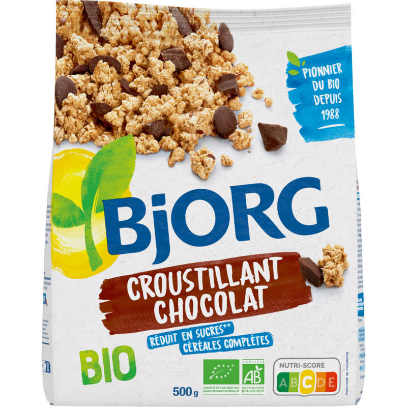 Bjorg Organic Chocolate Crunchy Muesli 500G