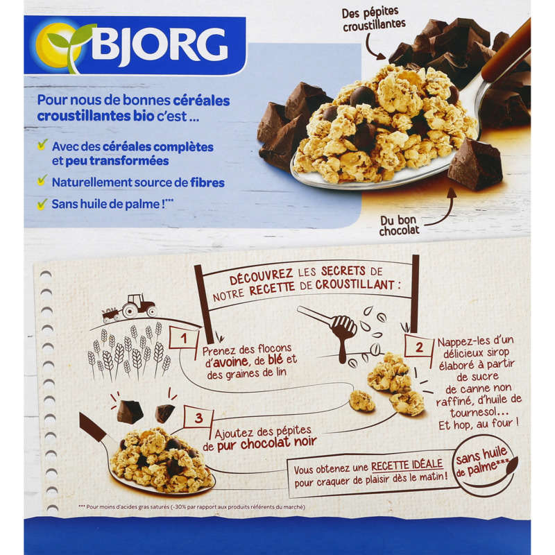 Bjorg Organic Chocolate Crunchy Muesli 500G