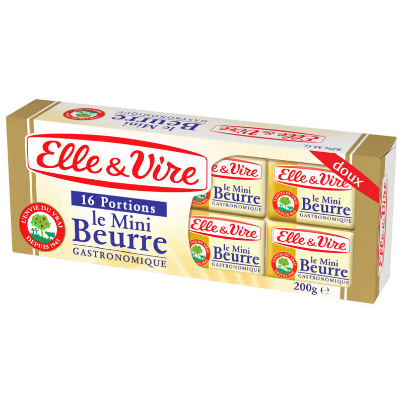 Elle&Vire sweet butter in portions x16, 200g