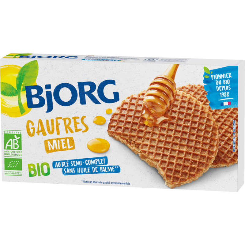 Bjorg Organic Honey Waffles 175G Bjorg Organic Honey Waffles 175G