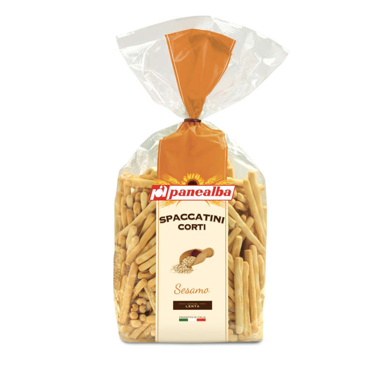 Panealba spaccatini corti gressins au sésame 250g Panealba spaccatini corti gressins au sésame 250g