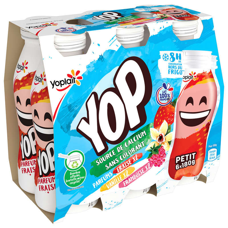 Yoplait Multi-flavored drinking yogurt 180g