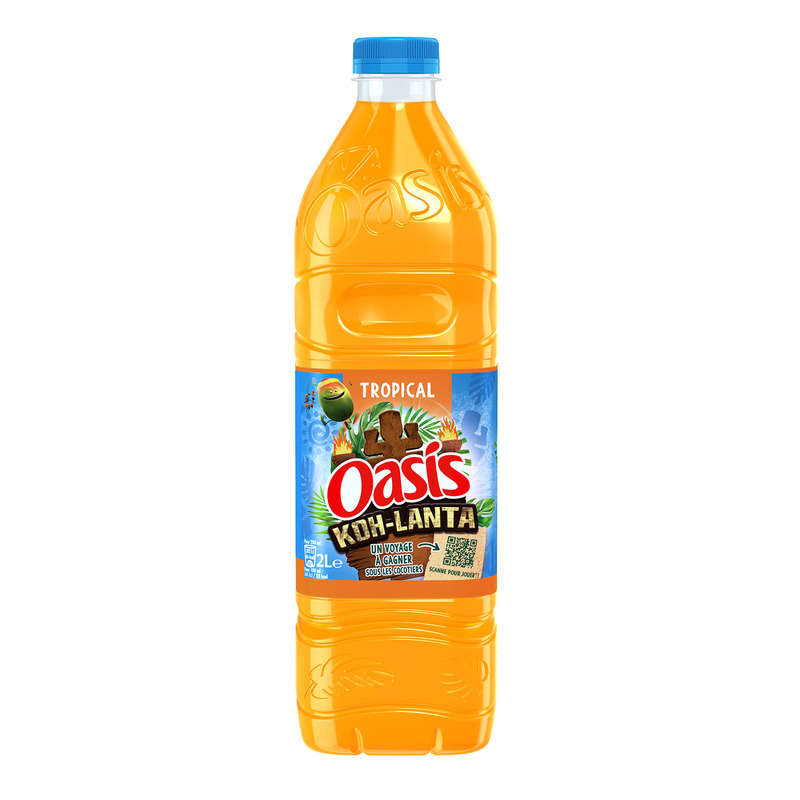 Oasis Tropical Boisson aux fruits plate la bouteille de 2 L Oasis Tropical Boisson aux fruits plate la bouteille de 2 L