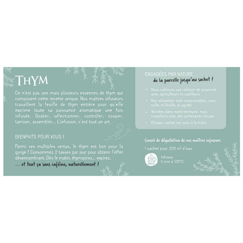 Les 2 Marmottes Thyme Infusion 30 Sachets 35g