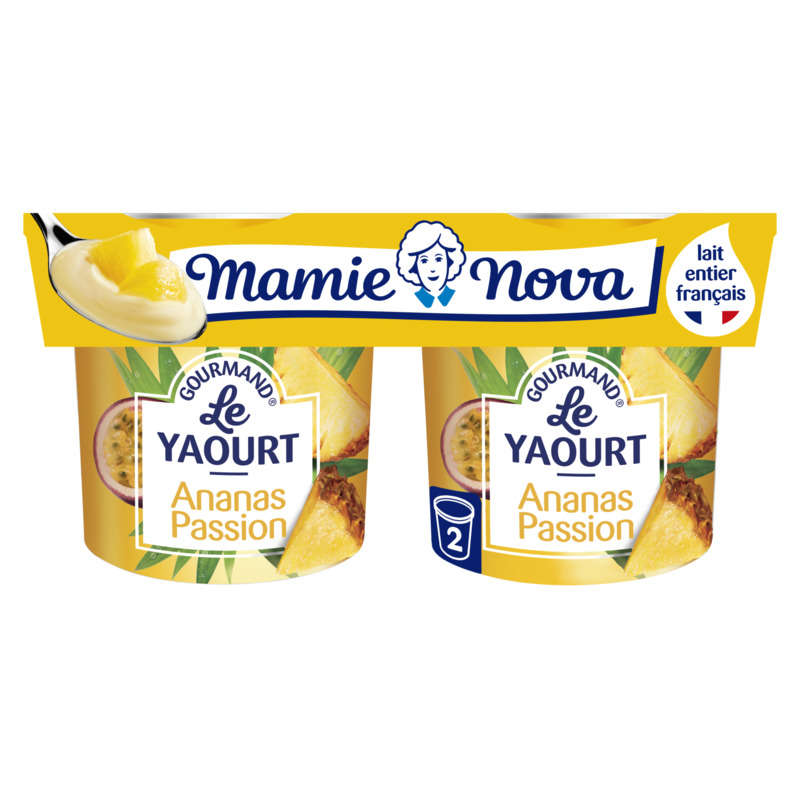 Mamie Nova Pineapple Passion Yogurt 2x150g