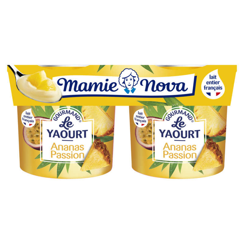 Mamie Nova Pineapple Passion Yogurt 2x150g