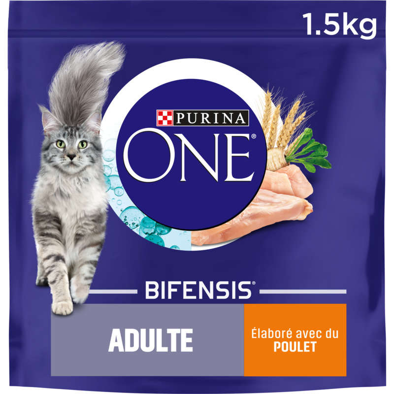 Purina One Adult Cat Food with Chicken and Cereals 1.5Kg