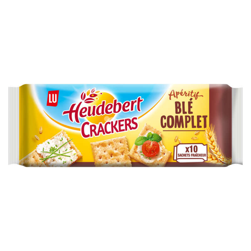 Lu Heudebert Biscuits Apéritifs Crackers Blé Complet 250g Lu Heudebert Biscuits Apéritifs Crackers Blé Complet 250g