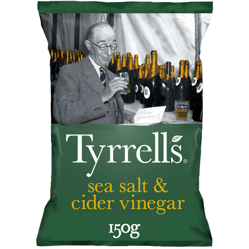 Tyrrell's Chips au sel et vinaigre 150g Tyrrell's Chips au sel et vinaigre 150g