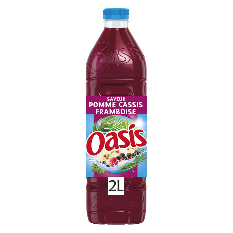 Oasis Apple Blackcurrant Raspberry Flat Fruit Drink 2 L Bottle