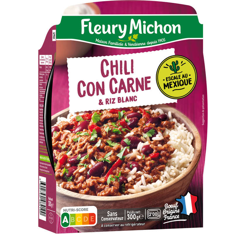 Fleury Michon Chili Con Carne And Rice 300 G