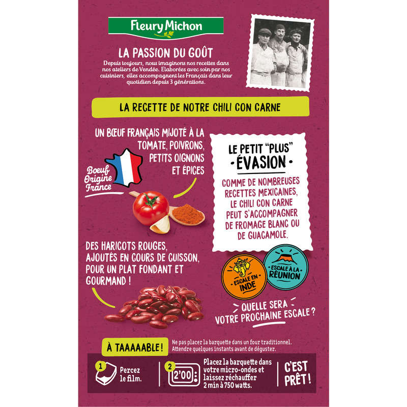 Fleury Michon Chili Con Carne And Rice 300 G