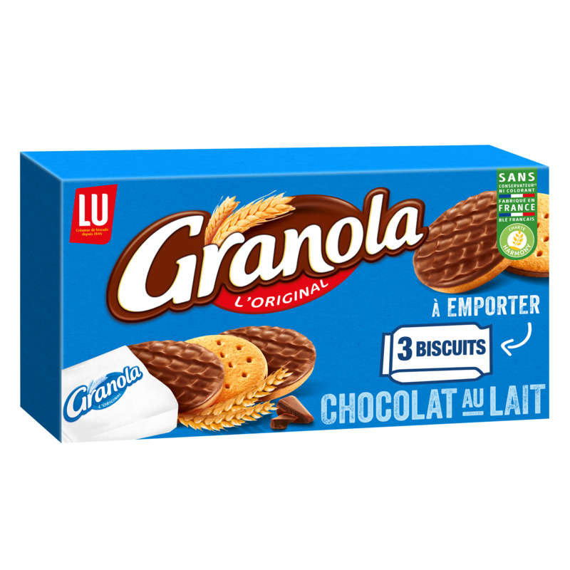 Granola Sablés nappés au Chocolat au Lait 225g Granola Sablés nappés au Chocolat au Lait 225g